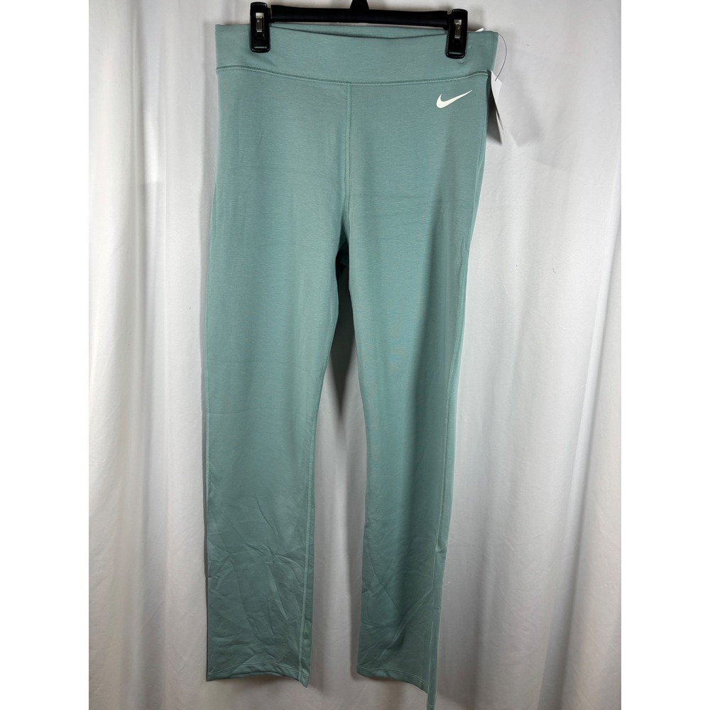 Nike Womens High Rise Tight Fit Full Length Leggings Sage Green Teal Size L NWT